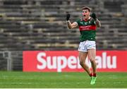 22 June 2024; Jordan Flynn of Mayo celebrates after scoring an equalising point in extra-time during the GAA Football All-Ireland Senior Championship preliminary quarter-final match between Mayo and Derry at Hastings Insurance MacHale Park in Castlebar, Mayo. Photo by Seb Daly/Sportsfile