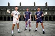 25 June 2024; Shane Kingston of Cork, left, Declan Hannon of Limerick, centre, and John Conlon of Clare, are calling on GAA clubs across the country to take part in the ‘eir for all’ Poc Tapa Challenge to be in with a chance to win up to €5,000 for their club and the chance to play on the hallowed turf of Croke Park on All Ireland Semi-Final Day. The Poc Tapa Challenge, designed to inspire GAA clubs across Ireland to demonstrate that the fastest wins in both hurling and the provision of superfast broadband, is open for entries until Tuesday, 2nd July at 11pm. eir has been a proud partner of the GAA since 2011 and is in the second of its five-year official sponsorship of the GAA All-Ireland Senior Hurling Championship. Photo by Ramsey Cardy/Sportsfile