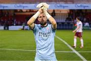 28 June 2024; Shelbourne goalkeeper Conor Kearns after the SSE Airtricity Men's Premier Division match between Shelbourne and Galway United at Tolka Park in Dublin. Photo by Stephen McCarthy/Sportsfile