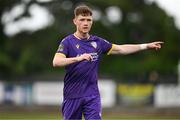 28 June 2024; Mikie Rowe of Wexford during the SSE Airtricity Men's First Division match between Kerry FC and Wexford at Mounthawk Park in Tralee, Kerry. Photo by Brendan Moran/Sportsfile