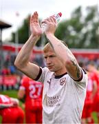 28 June 2024; Stephen Walsh of Galway United before the SSE Airtricity Men's Premier Division match between Shelbourne and Galway United at Tolka Park in Dublin. Photo by Stephen McCarthy/Sportsfile