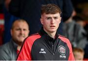 28 June 2024; James McManus of Bohemians before the SSE Airtricity Men's Premier Division match between St Patrick's Athletic and Bohemians at Richmond Park in Dublin. Photo by Seb Daly/Sportsfile