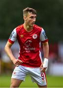 28 June 2024; Mason Melia of St Patrick's Athletic during the SSE Airtricity Men's Premier Division match between St Patrick's Athletic and Bohemians at Richmond Park in Dublin. Photo by Seb Daly/Sportsfile