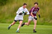 29 June 2024; Jack Doran of Clane in action against Ronan McConnell of Bredagh during the John West Féile Peile na nÓg Division One Finals 2024 at the Connacht GAA Centre of Excellence in Bekan, Mayo. Photo by Ben McShane/Sportsfile