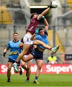 29 June 2024; Paul Conroy of Galway in action against Brian Howard of Dublin during the GAA Football All-Ireland Senior Championship quarter-final match between Dublin and Galway at Croke Park in Dublin. Photo by Harry Murphy/Sportsfile