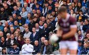 29 June 2024; Galway manager Pádraic Joyce watches on as Shane Walsh prepares to take a free during the GAA Football All-Ireland Senior Championship quarter-final match between Dublin and Galway at Croke Park in Dublin. Photo by Stephen McCarthy/Sportsfile