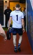 29 June 2024; Dublin goalkeeper Stephen Cluxton leaves the pitch following his side's defeat in the GAA Football All-Ireland Senior Championship quarter-final match between Dublin and Galway at Croke Park in Dublin. Photo by Stephen McCarthy/Sportsfile