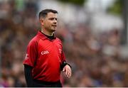 29 June 2024; Linesman Caymon Flynn during the Electric Ireland GAA Hurling All-Ireland Minor Championship final match between Kilkenny and Tipperary at UPMC Nowlan Park in Kilkenny. Photo by Seb Daly/Sportsfile