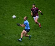 29 June 2024; Paul Mannion of Dublin ìn action against Séan Mulkerrin of Galway during the GAA Football All-Ireland Senior Championship quarter-final match between Dublin and Galway at Croke Park in Dublin. Photo by Ray McManus/Sportsfile