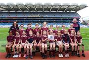 1 July 2024; Team Boyle, Roscommon, pictured at the 2024 LGFA Go Games Activity Day at Croke Park in Dublin. Photo by Shauna Clinton/Sportsfile