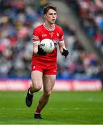 30 June 2024; Eoin McEvoy of Derry during the GAA Football All-Ireland Senior Championship quarter-final match between Kerry and Derry at Croke Park in Dublin. Photo by Brendan Moran/Sportsfile
