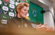 3 July 2024; Head coach Eileen Gleeson during a Republic of Ireland women squad announcement at FAI Headquarters in Abbotstown, Dublin. Photo by Ben McShane/Sportsfile