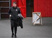 4 July 2024; Derry City manager Ruaidhrí Higgins arrives before the SSE Airtricity Men's Premier Division match between Sligo Rovers and Derry City at The Showgrounds in Sligo. Photo by Harry Murphy/Sportsfile