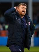 4 July 2024; Shelbourne manager Damien Duff after the SSE Airtricity Men's Premier Division match between Drogheda United and Shelbourne at Weavers Park in Drogheda, Louth. Photo by Stephen McCarthy/Sportsfile