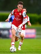 4 July 2024; Mason Melia of St Patrick's Athletic during the SSE Airtricity Men's Premier Division match between Waterford and St Patrick's Athletic at the Regional Sports Centre in Waterford. Photo by Tyler Miller/Sportsfile