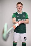 6 July 2024; Peter McKibbin during the Team Ireland Paris 2024 team announcement for Hockey at the Crowne Plaza Hotel in Blanchardstown, Dublin. Photo by David Fitzgerald/Sportsfile