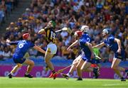 6 July 2024; Eoin Cody of Kilkenny about to score a goal during the GAA Hurling All-Ireland Senior Championship semi-final match between Kilkenny and Clare at Croke Park in Dublin. Photo by Ray McManus/Sportsfile