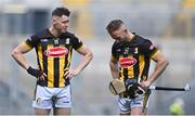 6 July 2024; Kilkenny players TJ Reid, left, and Cillian Buckley after their side's defeat in the GAA Hurling All-Ireland Senior Championship semi-final match between Kilkenny and Clare at Croke Park in Dublin. Photo by Piaras Ó Mídheach/Sportsfile