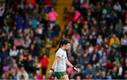 6 July 2024; Shelly Melia of Meath reacts after her side's defeat in the TG4 All-Ireland Ladies Football Senior Championship quarter-final match between Kerry and Meath at Austin Stack Park in Tralee, Kerry. Photo by Tyler Miller/Sportsfile