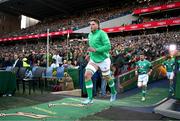 6 July 2024; Joe McCarthy of Ireland comes onto the pitch before the first test between South Africa and Ireland at Loftus Versfeld Stadium in Pretoria, South Africa. Photo by Brendan Moran/Sportsfile