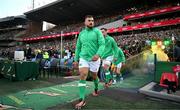 6 July 2024; Rónan Kelleher of Ireland comes onto the pitch before the first test between South Africa and Ireland at Loftus Versfeld Stadium in Pretoria, South Africa. Photo by Brendan Moran/Sportsfile