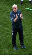 7 July 2024; Limerick manager John Kiely applauds his supporters after the GAA Hurling All-Ireland Senior Championship semi-final match between Limerick and Cork at Croke Park in Dublin. Photo by Daire Brennan/Sportsfile