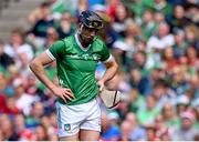 7 July 2024; Diarmaid Byrnes of Limerick during the GAA Hurling All-Ireland Senior Championship semi-final match between Limerick and Cork at Croke Park in Dublin. Photo by Seb Daly/Sportsfile
