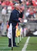 7 July 2024; Limerick manager John Kiely during the GAA Hurling All-Ireland Senior Championship semi-final match between Limerick and Cork at Croke Park in Dublin. Photo by Seb Daly/Sportsfile