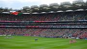 7 July 2024; Players, officials and spectators during a tribute to the late John O'Mahony former Galway, Mayo and Leitrim manager, before the GAA Hurling All-Ireland Senior Championship semi-final match between Limerick and Cork at Croke Park in Dublin Photo by Ray McManus/Sportsfile