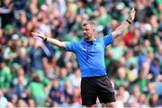 7 July 2024; Referee Thomas Walsh during the GAA Hurling All-Ireland Senior Championship semi-final match between Limerick and Cork at Croke Park in Dublin. Photo by Stephen McCarthy/Sportsfile