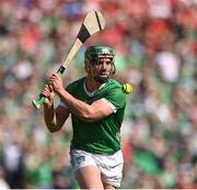 7 July 2024; Sean Finn of Limerick during the GAA Hurling All-Ireland Senior Championship semi-final match between Limerick and Cork at Croke Park in Dublin. Photo by Stephen McCarthy/Sportsfile