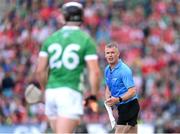 7 July 2024; Stand-by referee James Owens during the GAA Hurling All-Ireland Senior Championship semi-final match between Limerick and Cork at Croke Park in Dublin. Photo by Stephen McCarthy/Sportsfile