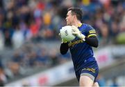 29 June 2024; Roscommon goalkeeper Conor Carroll during the GAA Football All-Ireland Senior Championship quarter-final match between Armagh and Roscommon at Croke Park in Dublin. Photo by Stephen McCarthy/Sportsfile