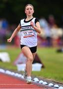 9 July 2024; Ula Sokolowska competing in the Karze Primary Girls 1 Mile final during the Cork City Sports at MTU Athletics Track in Cork. Photo by Tyler Miller/Sportsfile