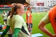 11 July 2024; Megan Connolly during a Republic of Ireland women's training session at Carrow Road in Norwich, England. Photo by Stephen McCarthy/Sportsfile