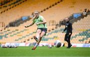 11 July 2024; Megan Connolly during a Republic of Ireland women's training session at Carrow Road in Norwich, England. Photo by Stephen McCarthy/Sportsfile