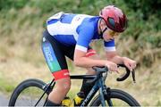 11 July 2024; Jake Lunt of Lee Valley Youth CC team during stage three of the 2024 Junior Tour of Ireland at the Burren stage in Clare. Photo by Stephen McMahon/Sportsfile