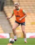 11 July 2024; Megan Connolly during a Republic of Ireland women's training session at Carrow Road in Norwich, England. Photo by Stephen McCarthy/Sportsfile