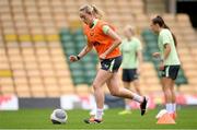 11 July 2024; Megan Connolly during a Republic of Ireland women's training session at Carrow Road in Norwich, England. Photo by Stephen McCarthy/Sportsfile