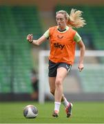 11 July 2024; Megan Connolly during a Republic of Ireland women's training session at Carrow Road in Norwich, England. Photo by Stephen McCarthy/Sportsfile