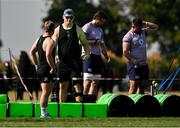12 July 2024; Injured players Craig Casey, left, and Dan Sheehan during an Ireland rugby captain's run at Northwood College in Durban, South Africa. Photo by Brendan Moran/Sportsfile