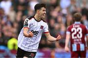 12 July 2024; Jad Hakiki of Dundalk celebrates after scoring his side's first goal during the SSE Airtricity Men's Premier Division match between Dundalk and Drogheda United at Oriel Park in Dundalk, Louth. Photo by Ben McShane/Sportsfile