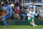 12 July 2024; Cathal O'Sullivan of Cork City shoots to score his side's first goal during the SSE Airtricity Men's First Division match between Cork City and Finn Harps at Turner's Cross in Cork. Photo by Michael P Ryan/Sportsfile