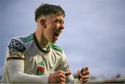12 July 2024; Cathal O'Sullivan of Cork City after his side's victory in the SSE Airtricity Men's First Division match between Cork City and Finn Harps at Turner's Cross in Cork. Photo by Michael P Ryan/Sportsfile