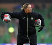 12 July 2024; Republic of Ireland assistant coach Emma Byrne before the 2025 UEFA Women's European Championship qualifying group A match between England and Republic of Ireland at Carrow Road in Norwich, England. Photo by Stephen McCarthy/Sportsfile