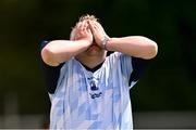 13 July 2024; Waterford manager Stephen Fitzgerald reacts during the LGFA All-Ireland U16 B Championship final match between Armagh and Waterford at Kinnegad GAA in Westmeath. Photo by Ben McShane/Sportsfile