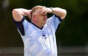 13 July 2024; Waterford manager Stephen Fitzgerald during the LGFA All-Ireland U16 B Championship final match between Armagh and Waterford at Kinnegad GAA in Westmeath. Photo by Ben McShane/Sportsfile