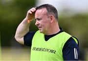 13 July 2024; Armagh manager Fergal Duffy during the LGFA All-Ireland U16 B Championship final match between Armagh and Waterford at Kinnegad GAA in Westmeath. Photo by Ben McShane/Sportsfile