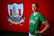 14 July 2024; Republic of Ireland WNT player Megan Connolly in Páirc Uí Chaoimh, Cork, ahead of 2025 UEFA Women's European Championship Qualifier against France. Photo by Brendan Moran/Sportsfile