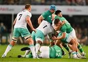 13 July 2024; Garry Ringrose of Ireland is tackled by Damian de Allende of South Africa during the second test between South Africa and Ireland at Kings Park in Durban, South Africa. Photo by Brendan Moran/Sportsfile